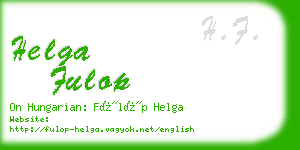 helga fulop business card